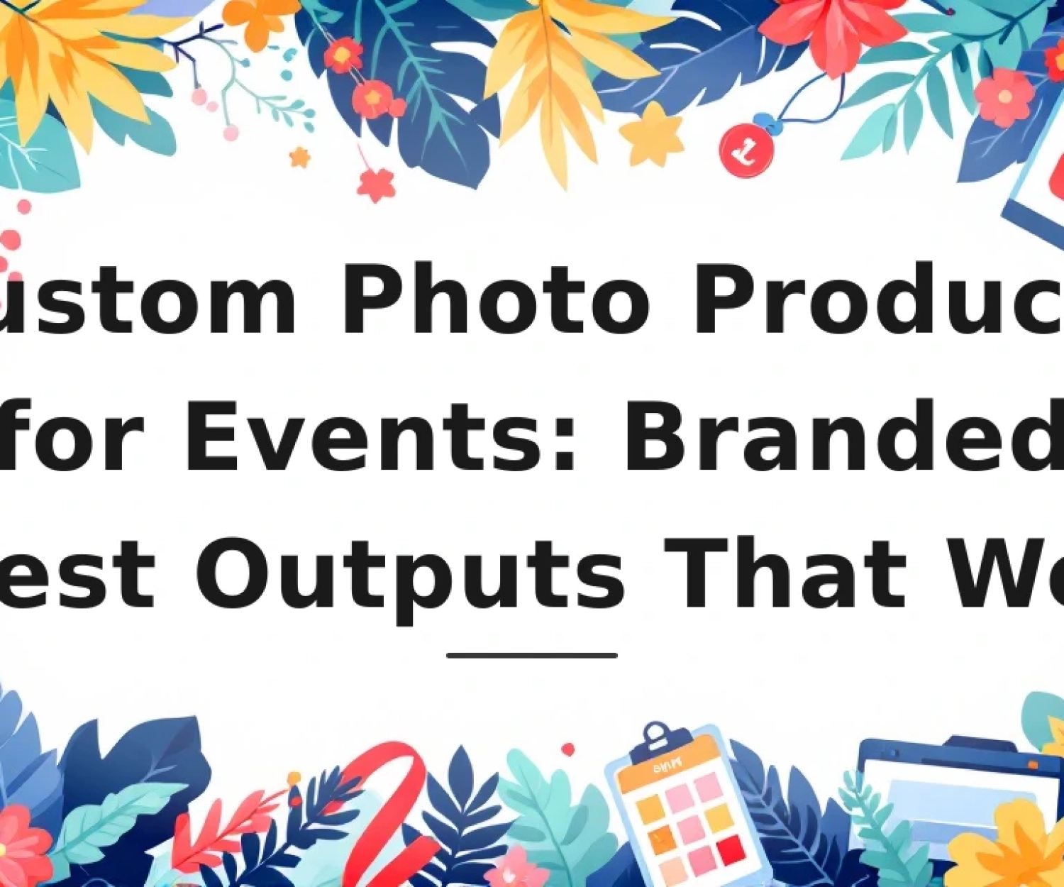 Featured image for: Custom Photo Products for Events: Branded Guest Outputs That Work