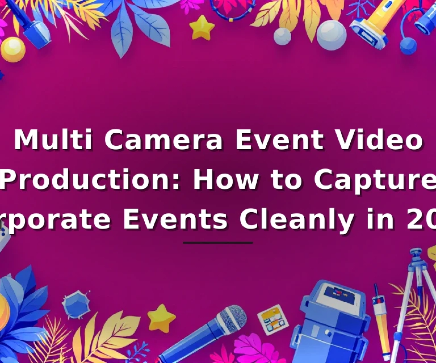 Featured image for: Multi Camera Event Video Production: How to Capture Corporate Events Cleanly in 2026