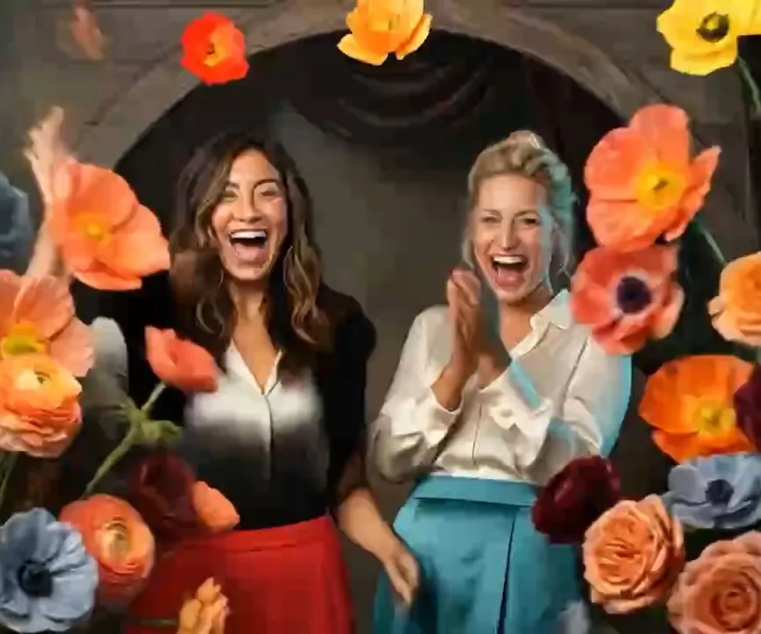 KI-Fotobox Schweiz – echtes Foto verwandelt sich in eine florale KI-Szene