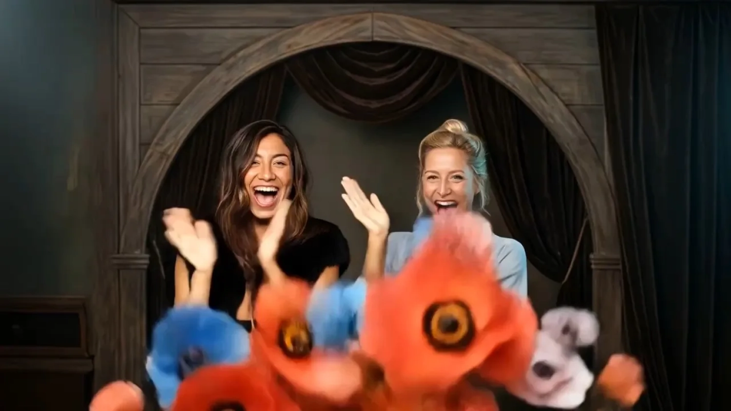 AI video booth Switzerland – real photo turning into a floral AI video